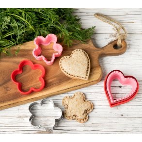LEKKABOX sandwichudstikkerst - Hjerte/Blomst