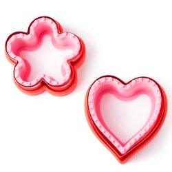 LEKKABOX sandwichudstikkerst - Hjerte/Blomst