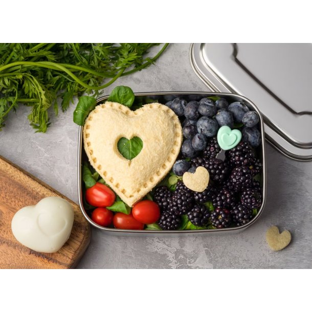 LEKKABOX sandwichudstikkerst - Hjerte/Blomst