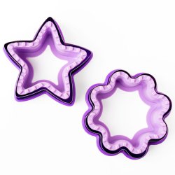 LEKKABOX sandwichudstikkerst - Stjerne/Blomst