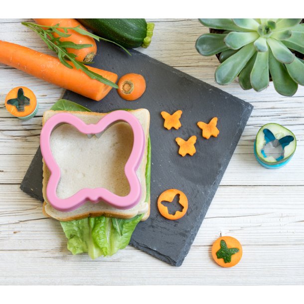 LEKKABOX udstikkerst - Sommerfugle - 3 stk.