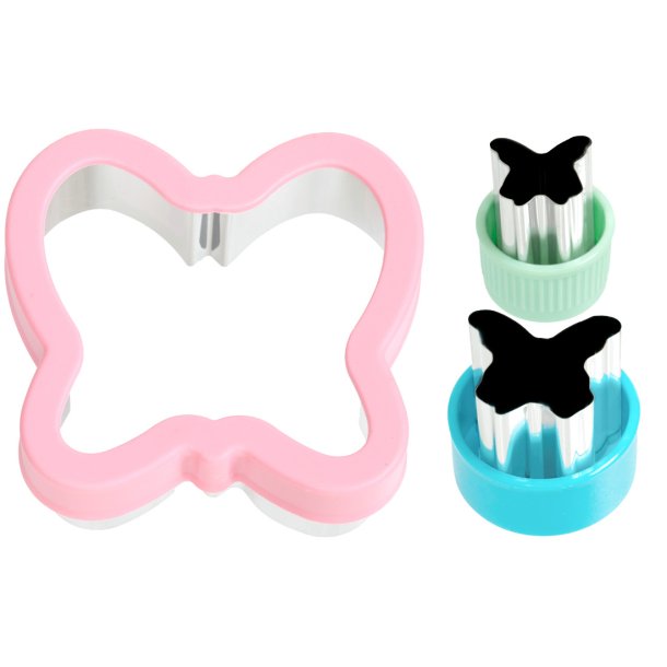 LEKKABOX udstikkerst - Sommerfugle - 3 stk.