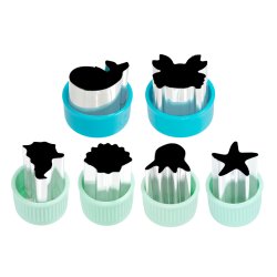 LEKKABOX udstikkerst - Havdyr - 6 stk. 