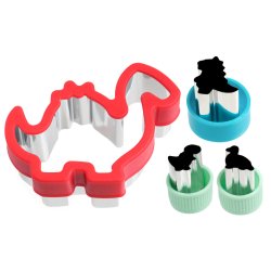 LEKKABOX udstikkerst - Dinosaurer - 4 stk. - FORUDBESTILLING 