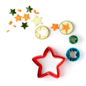  LEKKABOX udstikkerst - Stjerner - 3 stk.