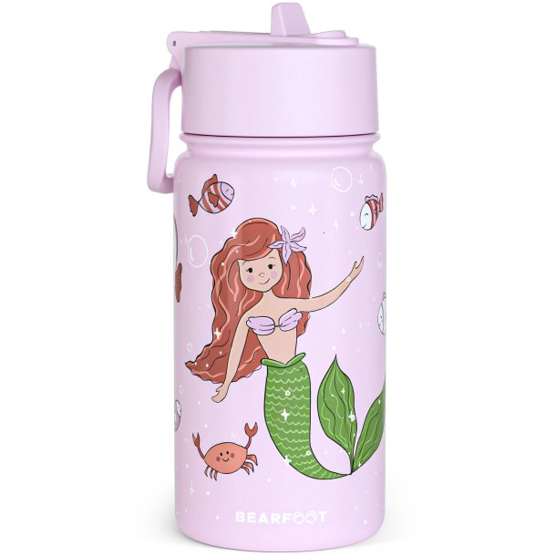 Bearfoot Termo Drikkedunk - Lyserd havfrue - 400 ml 