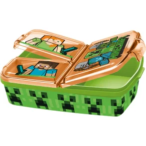 Euromic - Minecraft Madkasse med 3 rum 