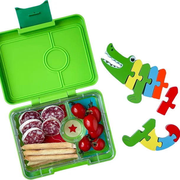 Yumbox Snack - 3 rum - Gr�n - Haj