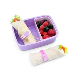 Melii Silikone Wrap Bnd - 6 stk. - Regnbue/stjerner/hjerter