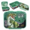 Motto - Dino World Madkasse med 3 rum - Reflector