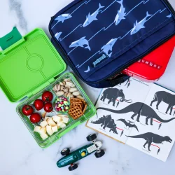 Yumbox Snack - 3 rum - Gr�n - Haj