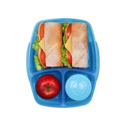 Sistema - Triple Split Lunch 2l + Yogurt Pot - Bl
