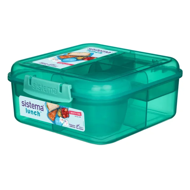 Sistema - Bento Cube Lunch 1,25l. - Mrke grn