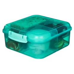 Sistema - Bento Cube Lunch 1,25l. - Mrke grn