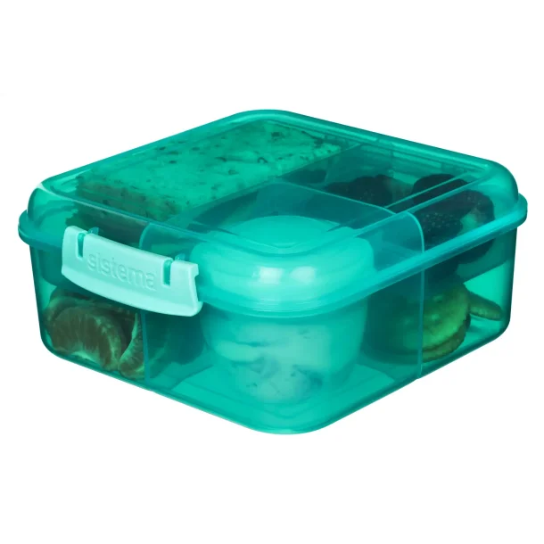 Sistema - Bento Cube Lunch 1,25l. - Mrke grn