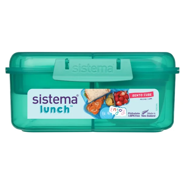 Sistema - Bento Cube Lunch 1,25l. - Mrke grn