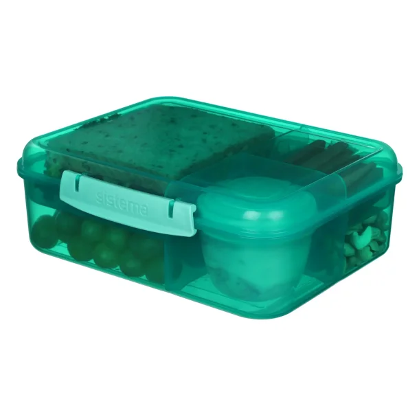 Sistema - Bento Lunch 1,65l. - Mrke grn
