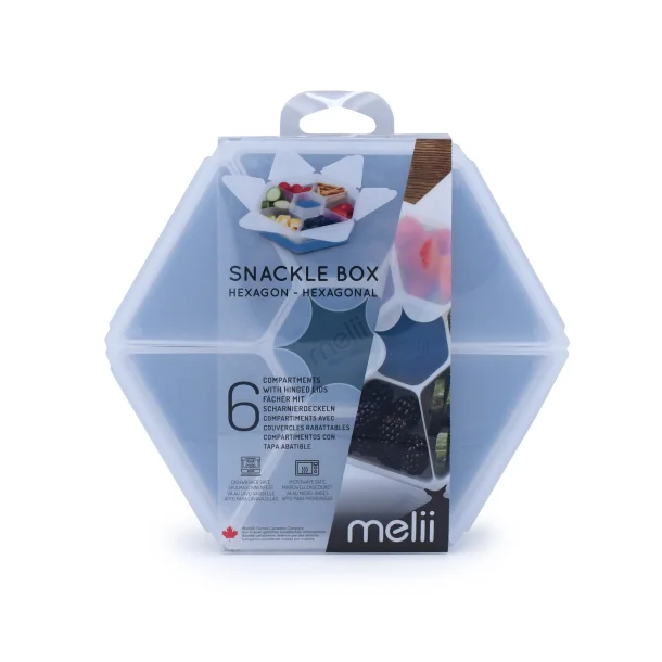 Melii Sekskantet Snackle-boks - Skiffer Bl