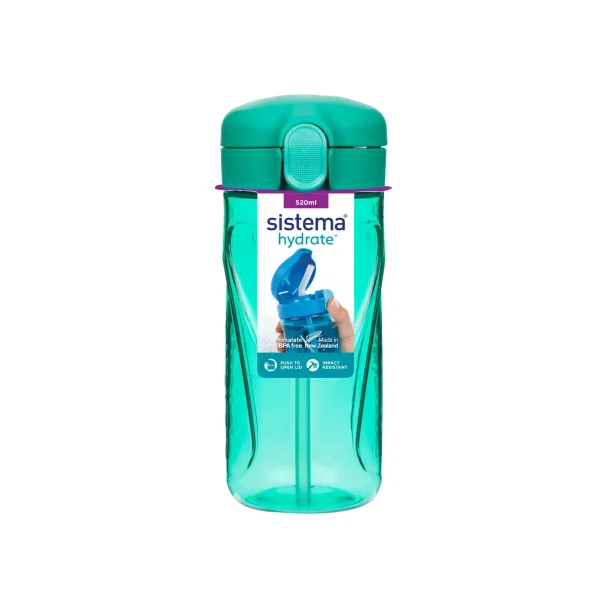 Sistema - Tritan Quick Flip Bottle 520 ml. - Mrkegrn