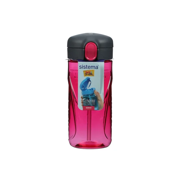 Sistema - Tritan Quick Flip Bottle 520 ml. - Rasberry