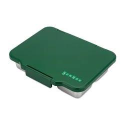 Yumbox Pr�t - 4 Rum - Rustfrit st�l - Dublin Gr�n