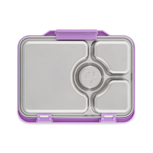 Yumbox Pr�t - 4 Rum - Rustfrit st�l - Lavande Lilla