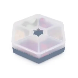 Melii Sekskantet Snackle-boks - Skiffer Bl