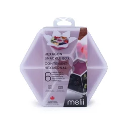 Melii Sekskantet Snackle-boks - Berry