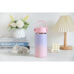 IDrink - Termo Drikkedunk  - 400 ml - Lilla/Pink 