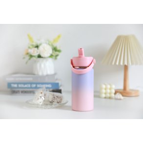 IDrink - Termo Drikkedunk  - 400 ml - Lilla/Pink 