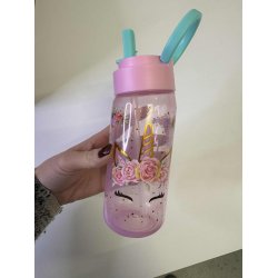 Euromic - Enhjrning blomst Drikkedunk - 500ml