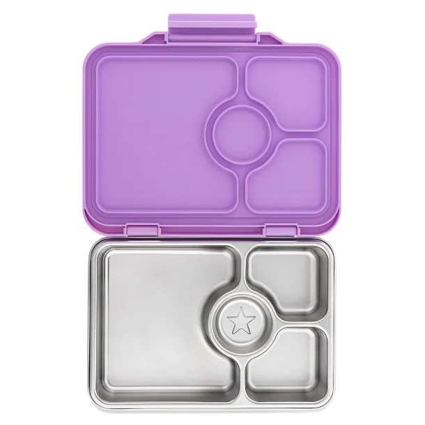 Yumbox Pr�t - 4 Rum - Rustfrit st�l - Lavande Lilla