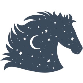 Vandfast klistermrker - Hologram - Hest