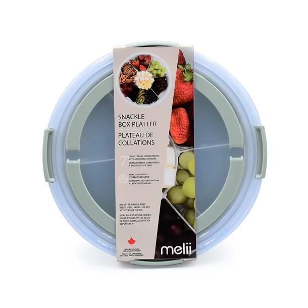 Melii Rund Snackle Platter Box - Salvie