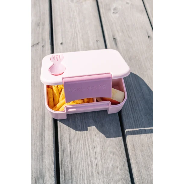 Carl Oscar - BentoBox med ske/gaffel - Lyserd 