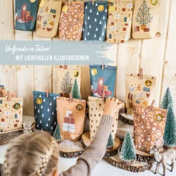 Julekalender poser - 24 stk. - Benzin