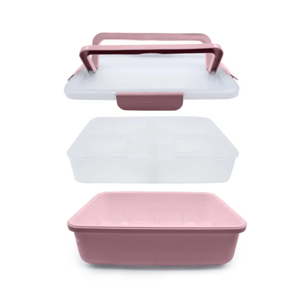 Melii Rektangulr Snackle Platter Boks - Rdme