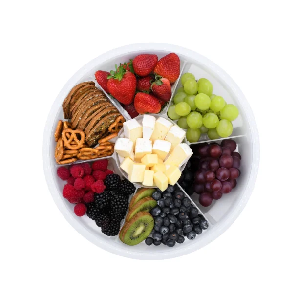 Melii Rund Snackle Platter Box - Elfenben