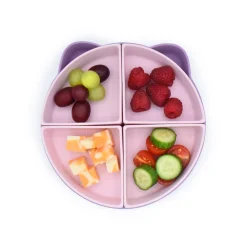 Melii Silikone Opdelt Tallerken - Kat 