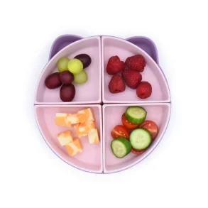 Melii Silikone Opdelt Tallerken - Kat 