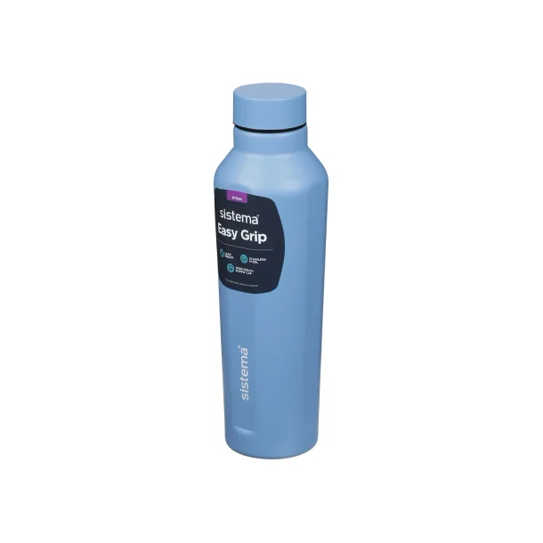 Sistema - Easy Grip Stainless Steel Bottle 870 ml. - Ocean