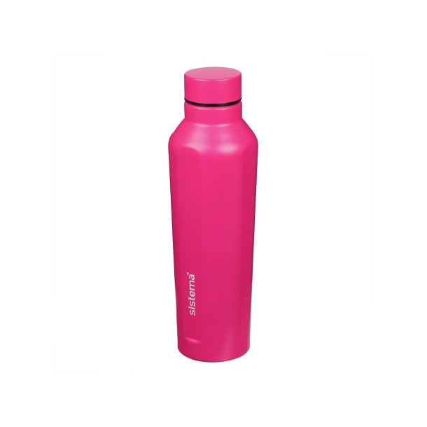Sistema - Easy Grip Stainless Steel Bottle 870 ml. - Pink