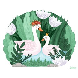 Vandfast klistermrker - Hologram - Svane