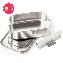 LEKKABOX Safe stlmadkasse inkl. divider - 1400 ml