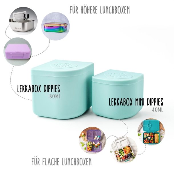 LEKKABOX Dippies 80 ml - Ocean - 2 stk.