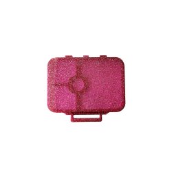 LEKKABOX Reservedel - L�g til madkasse - 4 rums  Lyser�d Glimmer