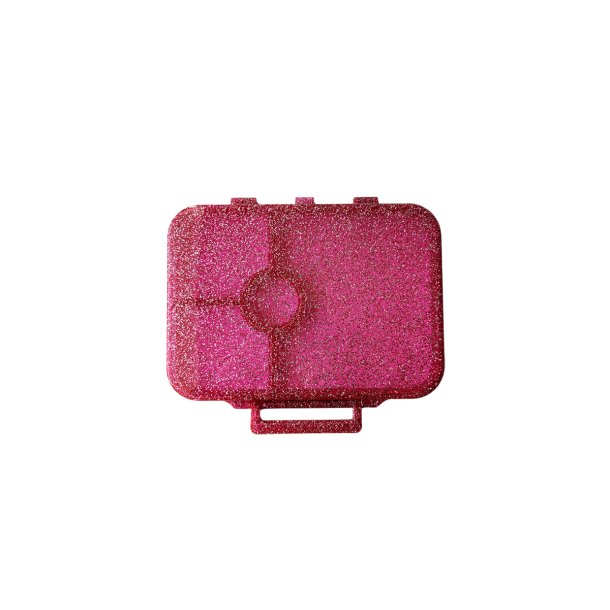 LEKKABOX Reservedel - L�g til madkasse - 4 rums  Lyser�d Glimmer