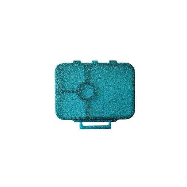 LEKKABOX Reservedel - L�g til madkasse - 4 rums Bl� glimmer