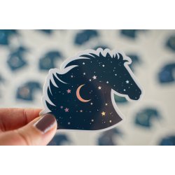 Vandfast klistermrker - Hologram - Hest