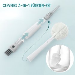 Lekkabox - Cleaning Brush, 3-piece multifunctional set